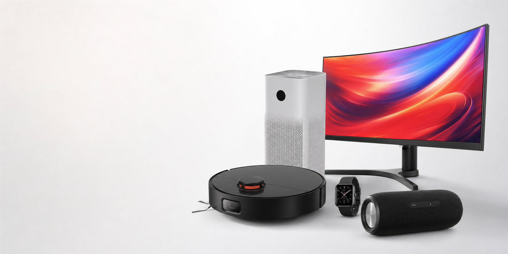 Техника Xiaomi: робот-пылесос, монитор, очиститель воздуха, умные часы и колонка